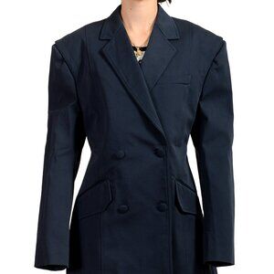 Scuderia Ferrari Women's "Light Bio Cotton" Navy Blue Stretch Blazer US L IT 44